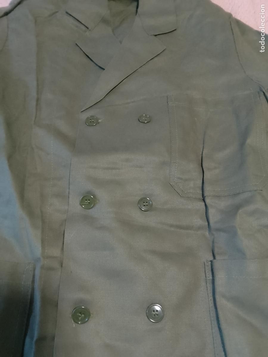 Vintage: Chaqueta o bata kaki antiguo - Foto 2
