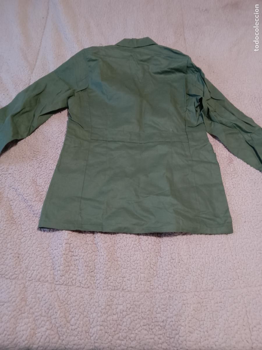 Vintage: Chaqueta o bata kaki antiguo - Foto 5