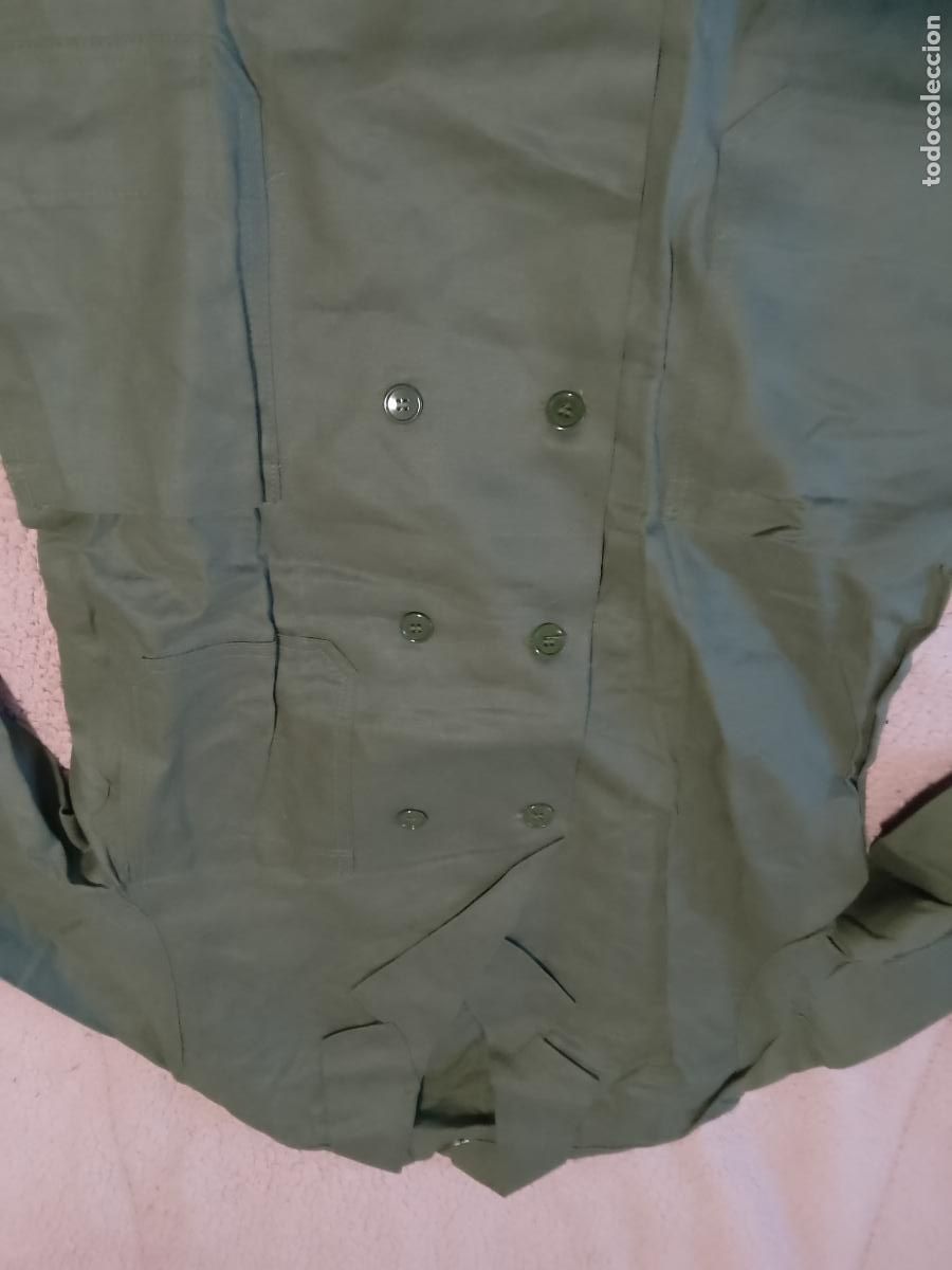 Vintage: Chaqueta o bata kaki antiguo - Foto 6