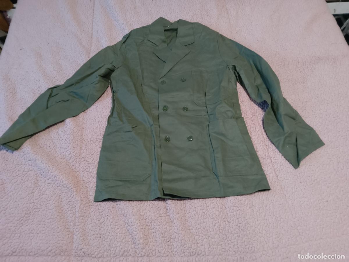 Vintage: Chaqueta o bata kaki antiguo - Foto 1