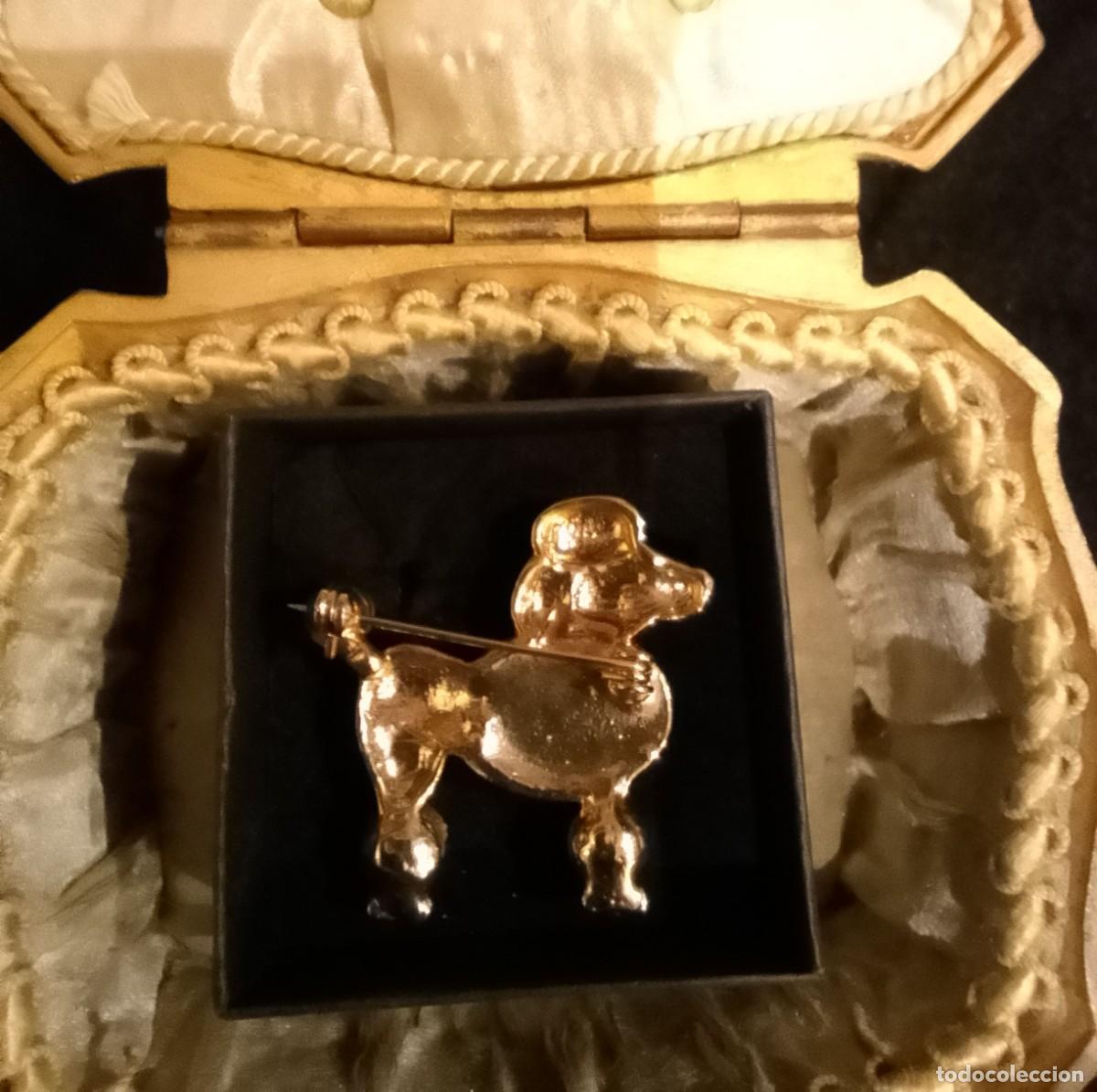Vintage: Broche Vintage Franc&eacute;s con Forma de Caniche - Foto 2
