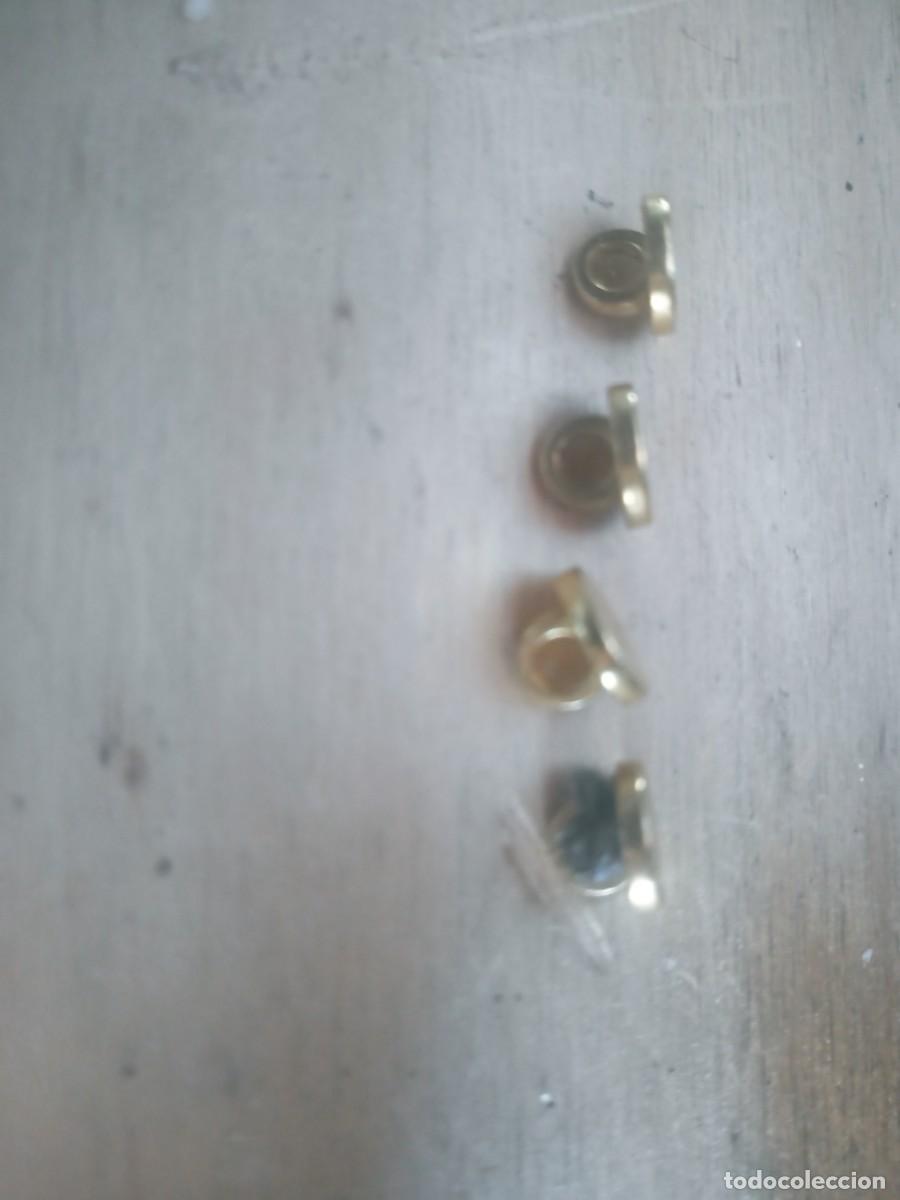 Vintage: CUATRO BOTONES DORADOS ANTIGUOS - Foto 6