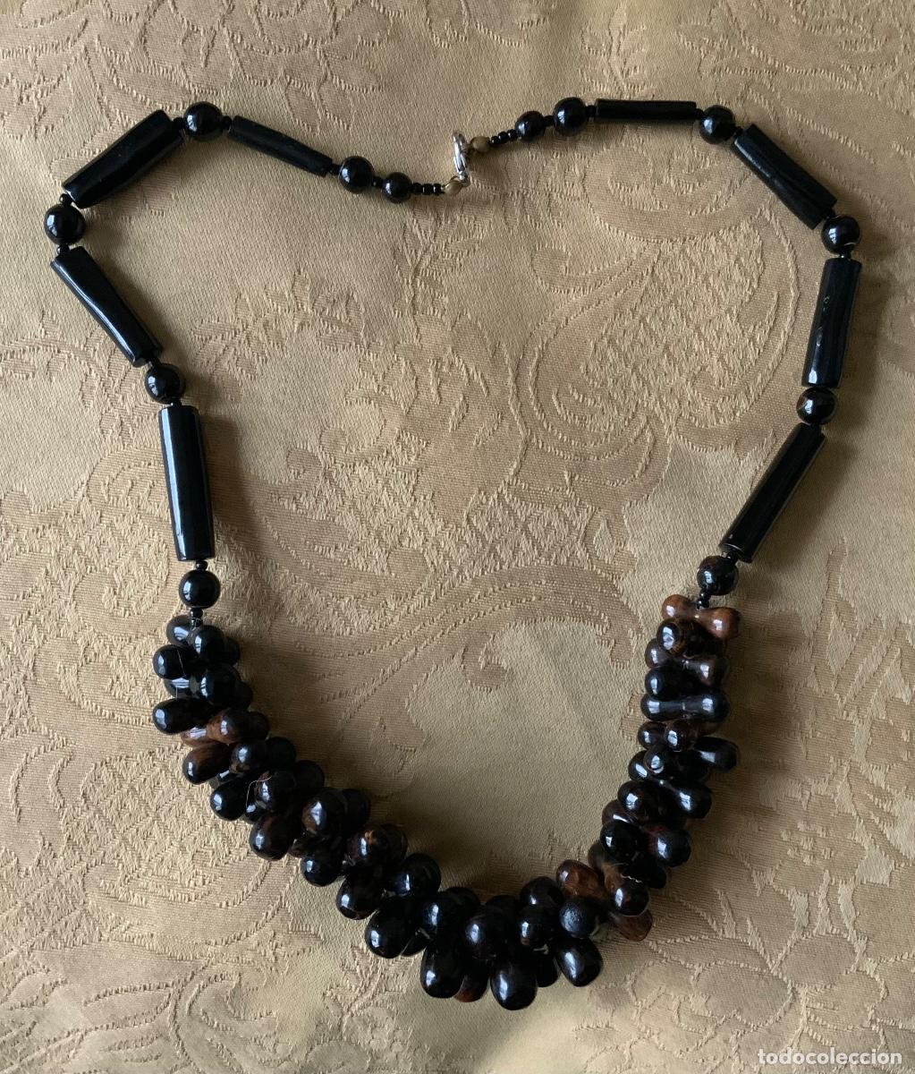 Vintage: COLLAR CORAL NEGRO VINTAGE - Foto 1