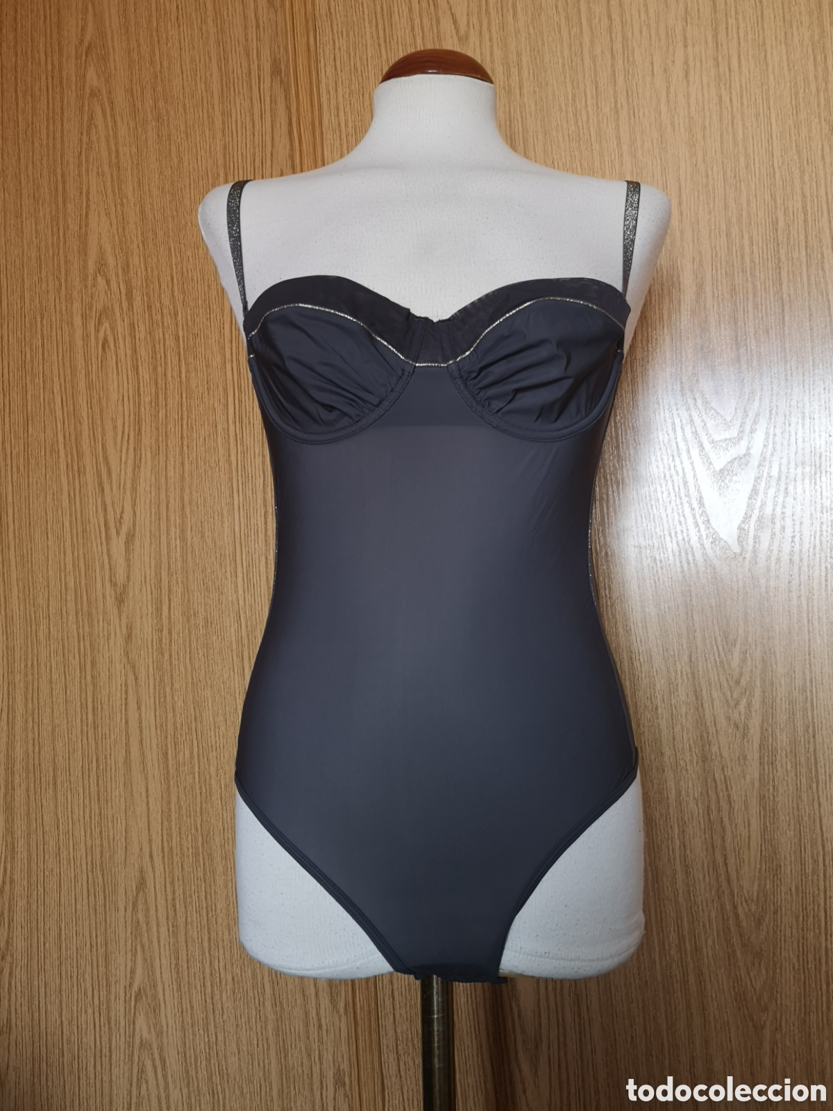 Vintage: Top Body gris y plata talla 95 B - Foto 2