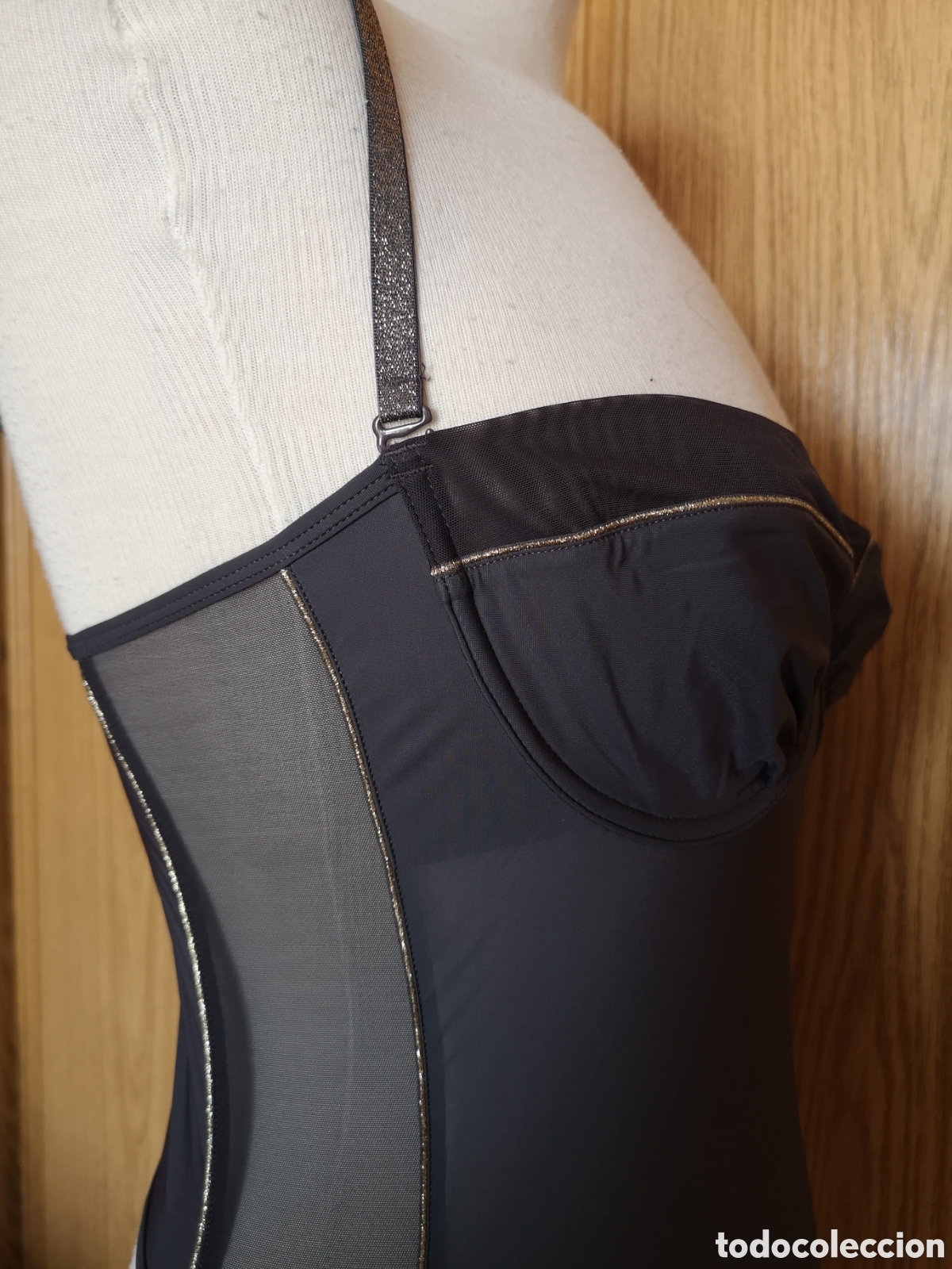 Vintage: Top Body gris y plata talla 95 B - Foto 7
