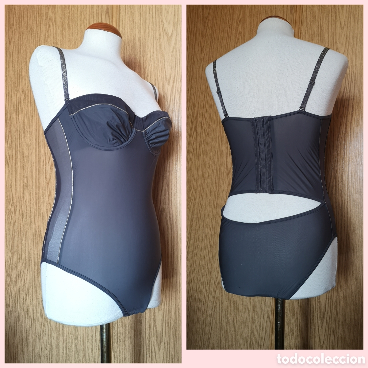 Vintage: Top Body gris y plata talla 95 B - Foto 1