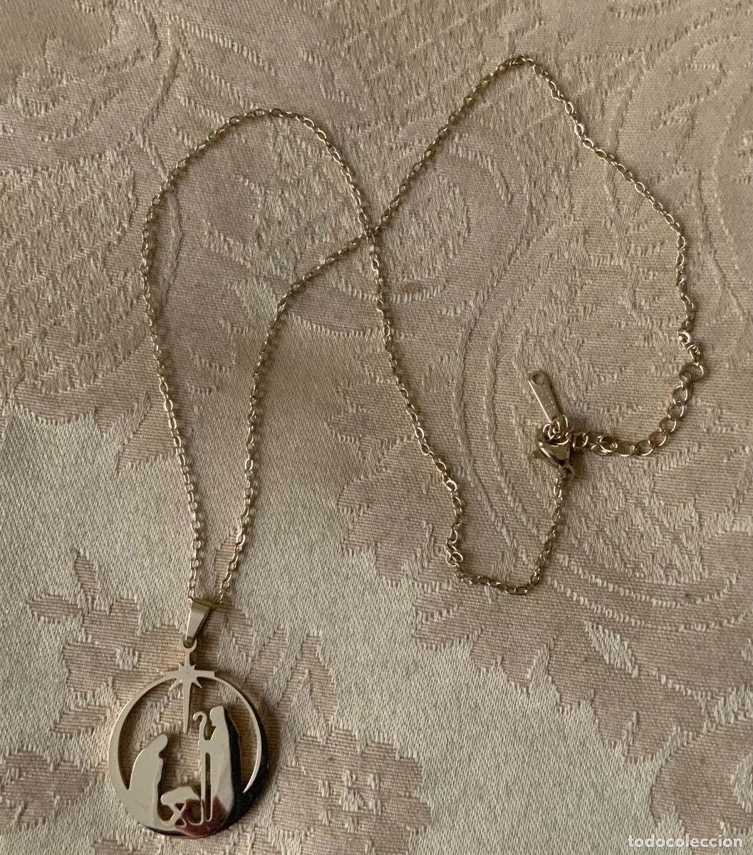 Vintage: Belen MEDALLA CON CADENA DORADA - Foto 3