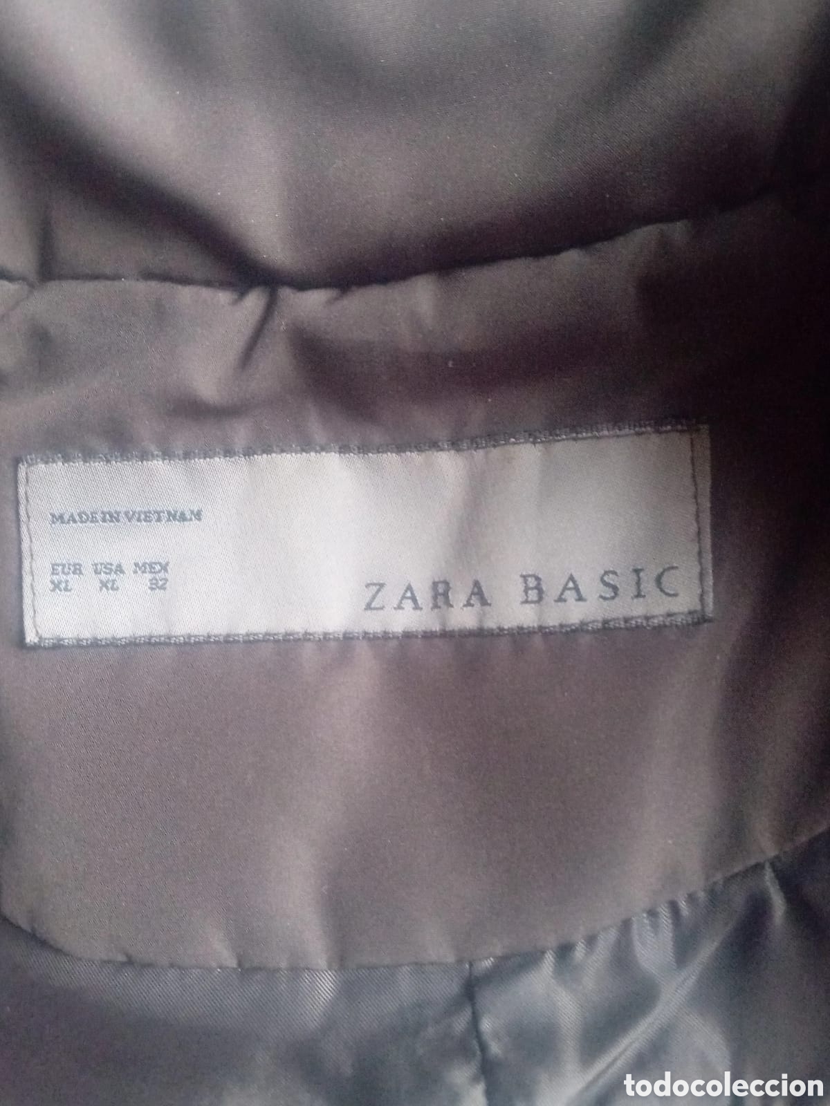 Vintage: Cazadora acolchada marr&oacute;n Zara Basic Talka XL - Foto 3