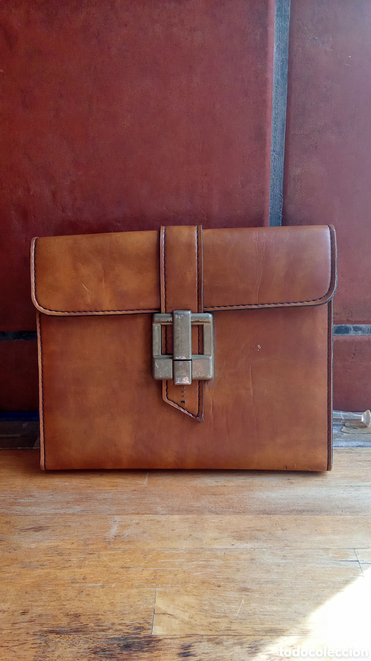 Vintage: Portadocumentos piel gruesa - Foto 1