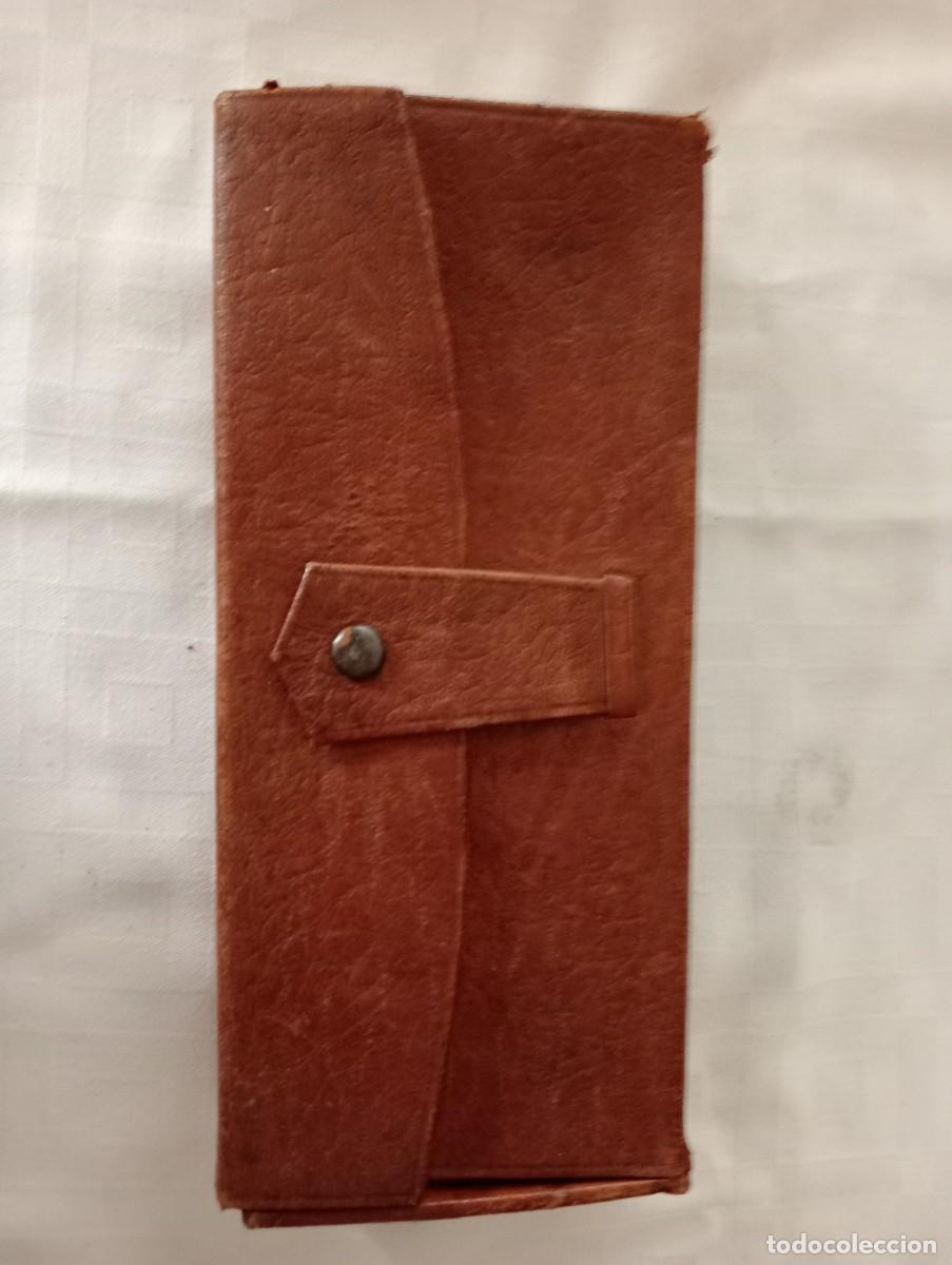 Vintage: NECESER ANTIGUO EN FUNDA SEGURAMENTE DE PIEL - Foto 2