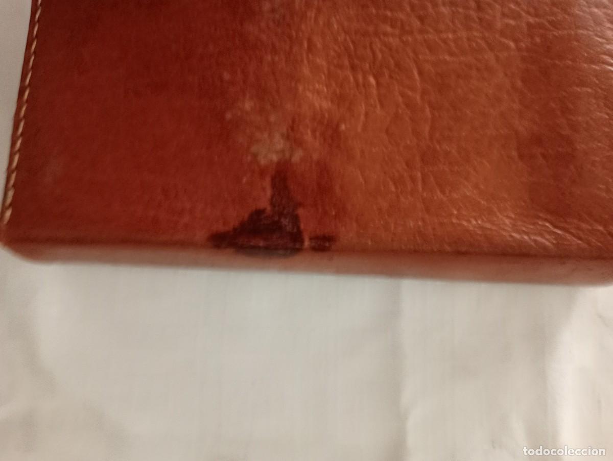 Vintage: NECESER ANTIGUO EN FUNDA SEGURAMENTE DE PIEL - Foto 3