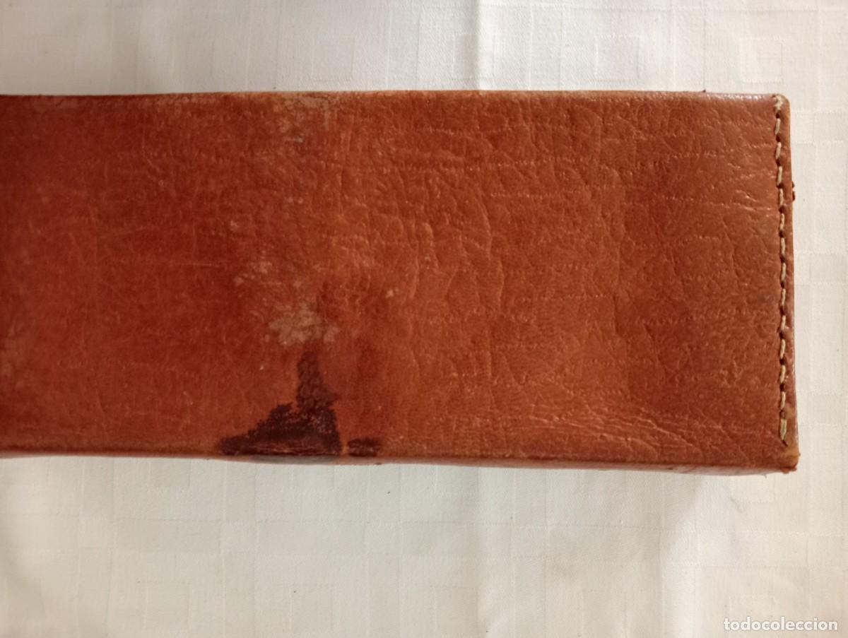 Vintage: NECESER ANTIGUO EN FUNDA SEGURAMENTE DE PIEL - Foto 4