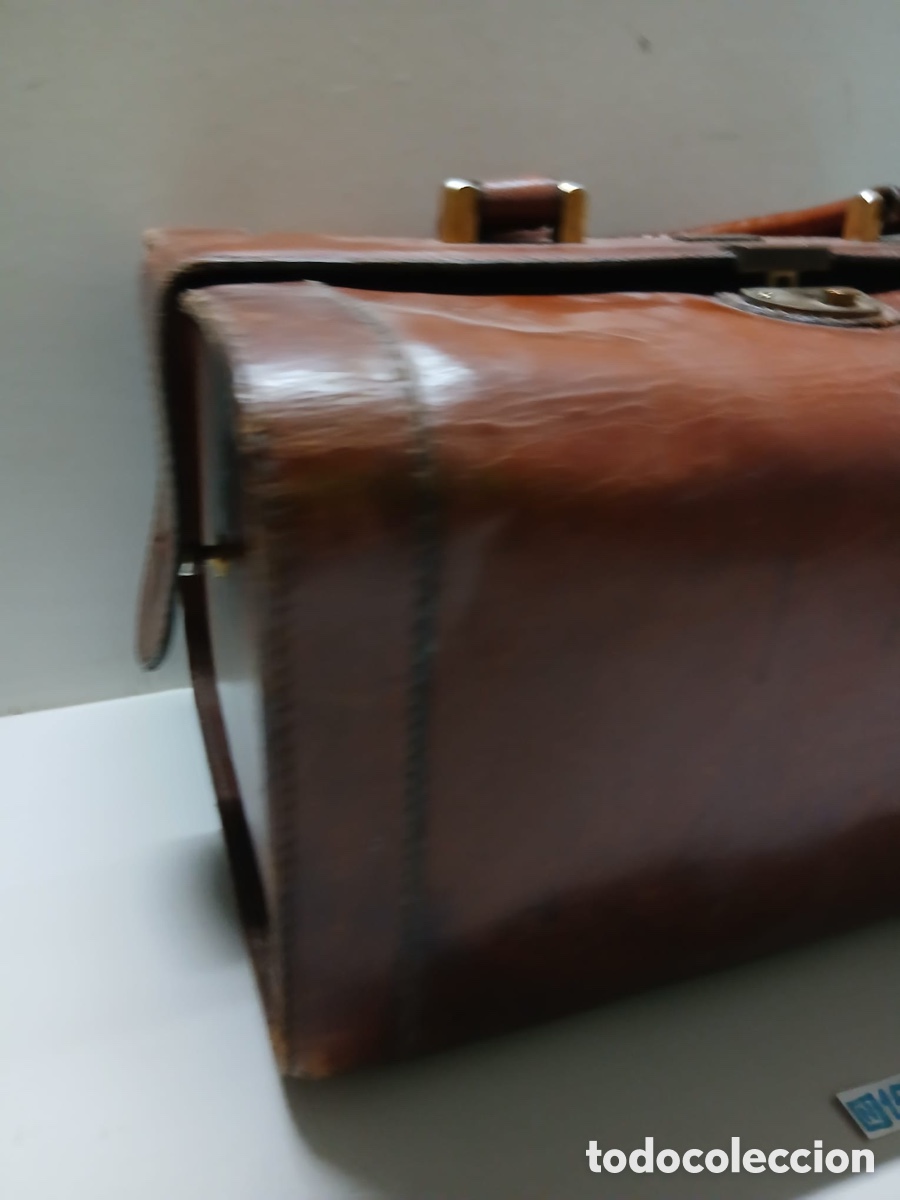 Vintage: Antiguo malet&iacute;n de cuero loewe - Foto 2