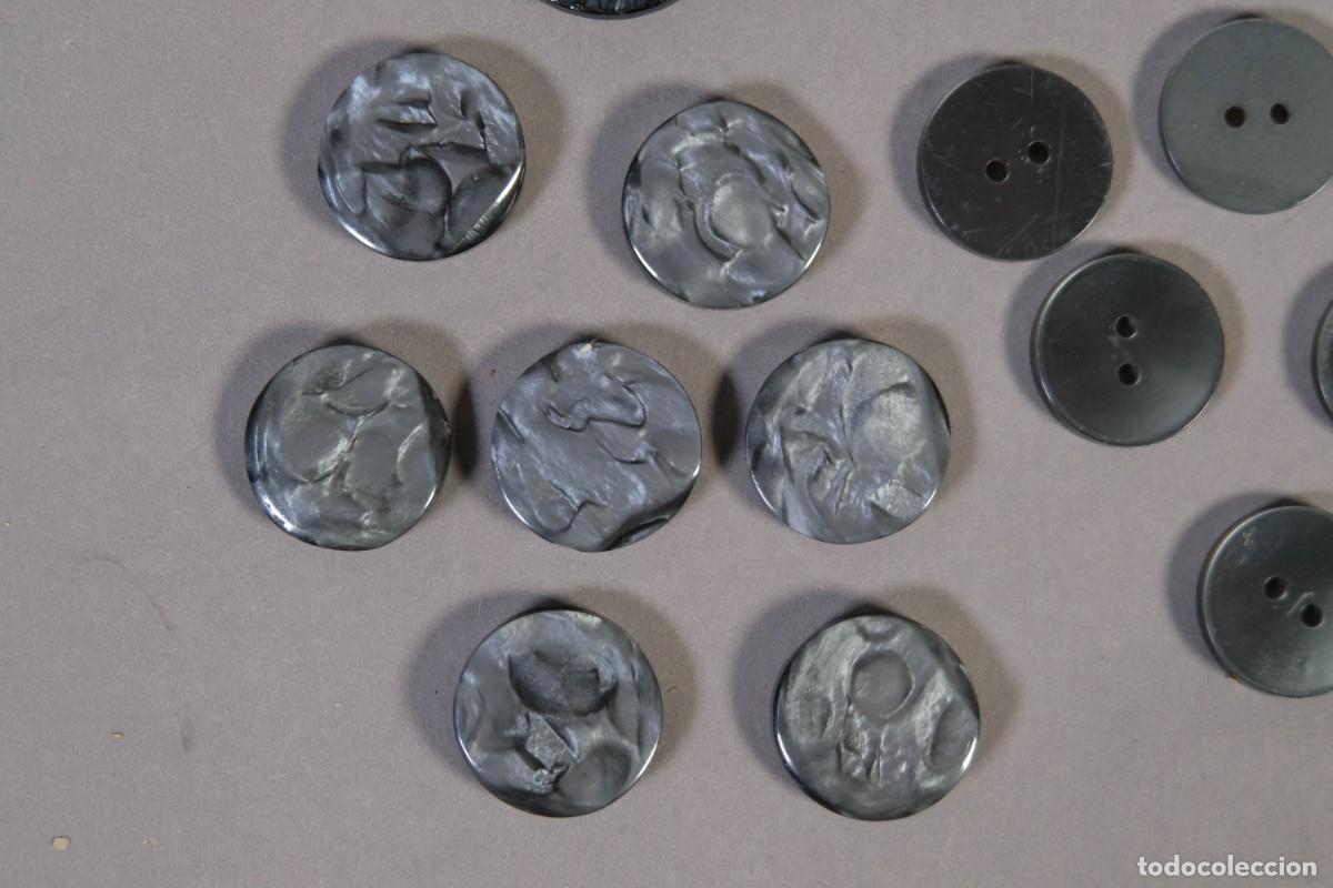 Vintage: LOTE DE BOTONES EN TONOS PLATEADOS - Foto 4