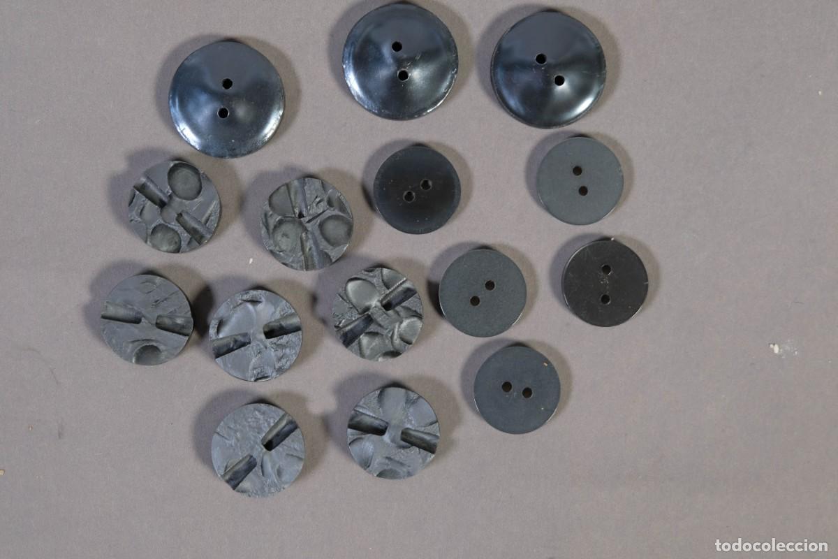 Vintage: LOTE DE BOTONES EN TONOS PLATEADOS - Foto 7