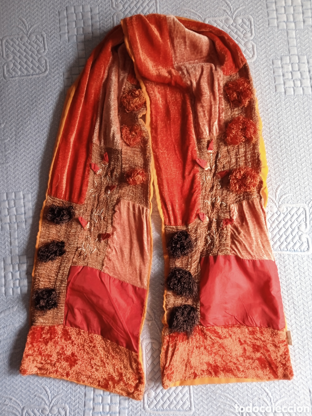 Vintage: Fular Mujer . Terciopelo .Telas etc. - Foto 1