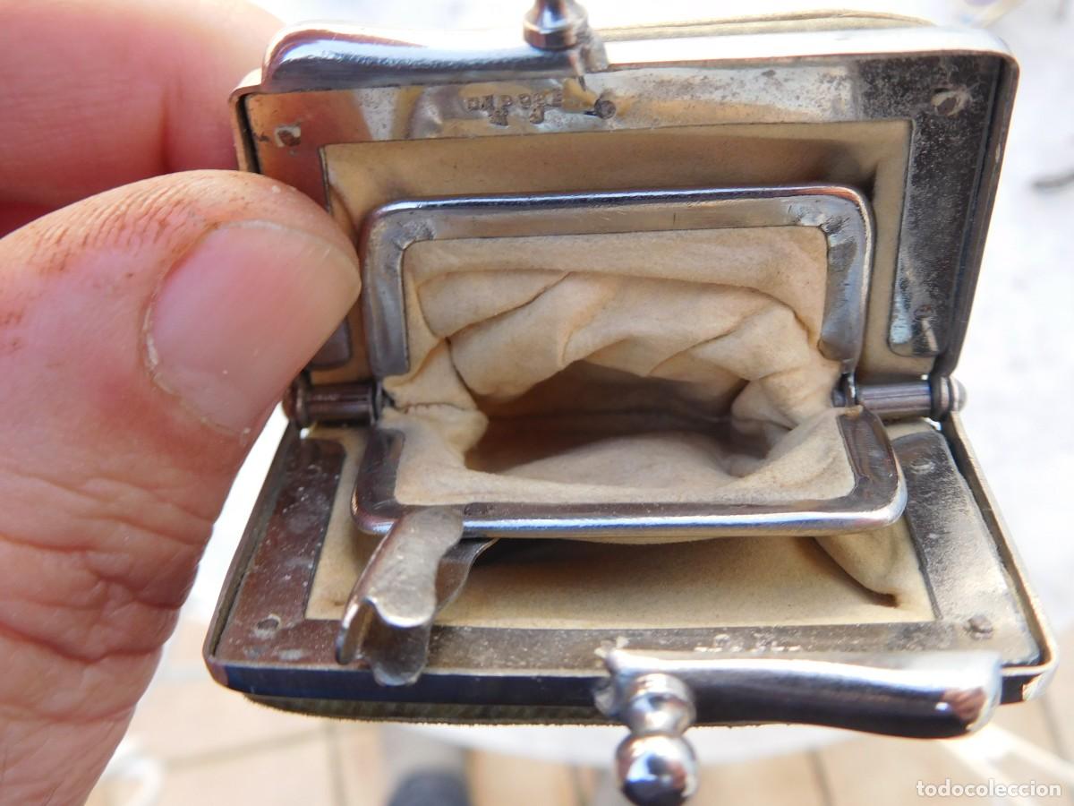 Vintage: Peque&ntilde;o monedero antiguo con compartimentos - Foto 8