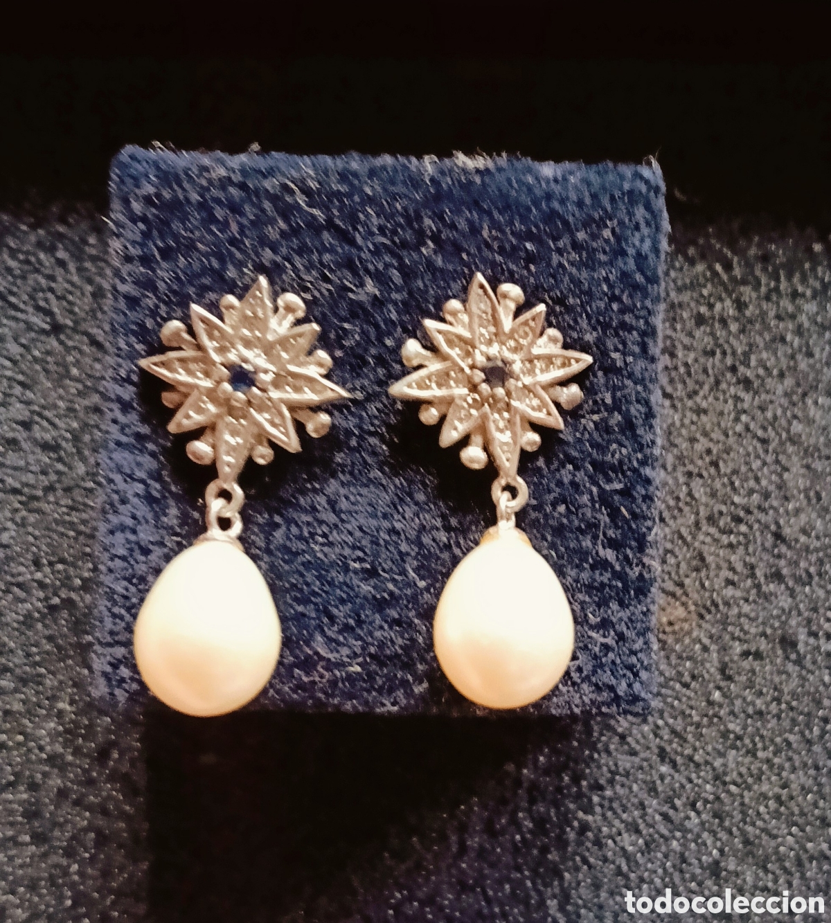 Vintage: Antiguos pendientes plata - Foto 1