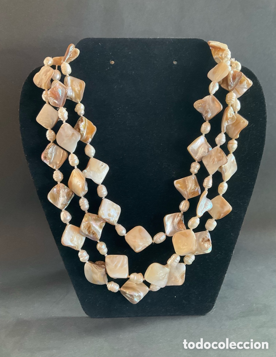 Vintage: Collar vintage hecho de n&aacute;car - Foto 1