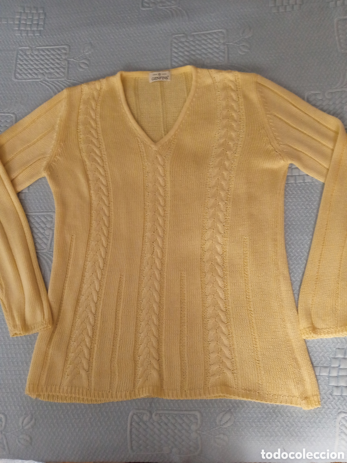 Vintage: Jersey Mujer Genfins .Mujer TM . 38. - Foto 2