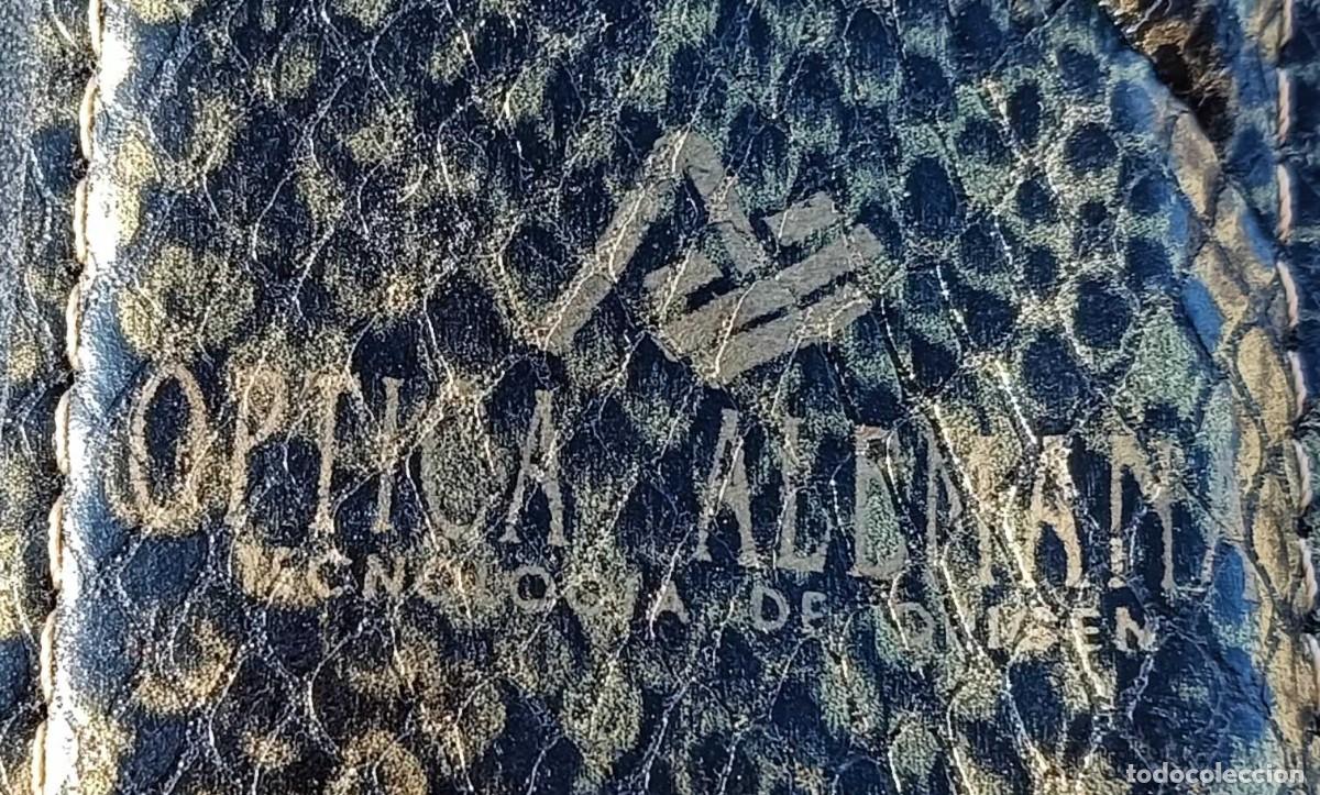 Vintage: FUNDA PARA GAFAS DE CUERO CON ESTAMPADO DE SERPIENTE - Foto 2
