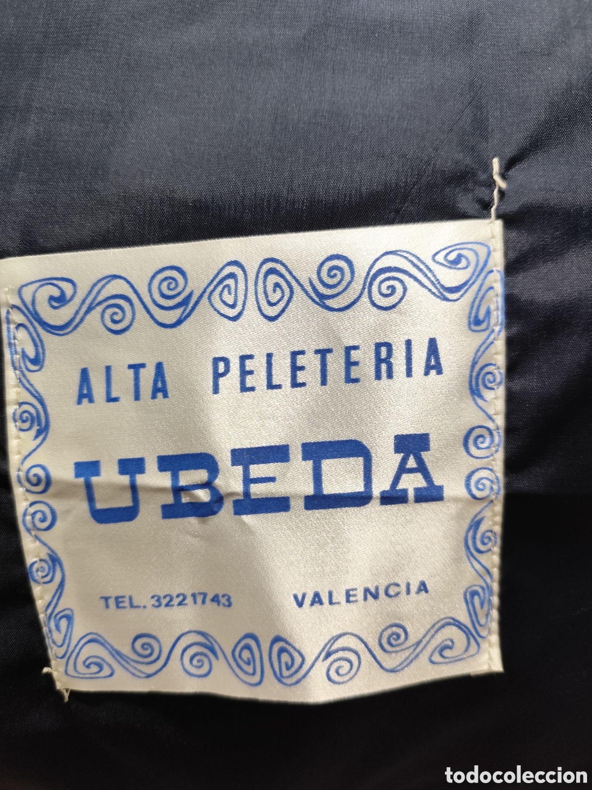 Vintage: Abrigo largo de lomos de vis&oacute;n autentico - Foto 5
