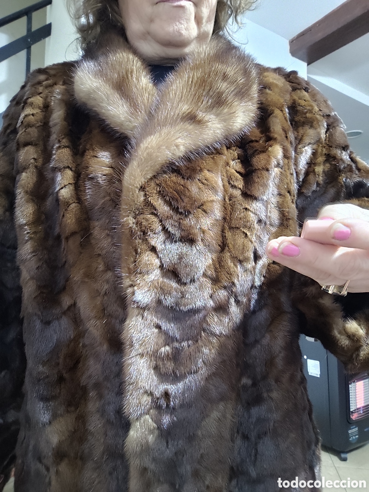 Vintage: Chaquet&oacute;n de lomos de vis&oacute;n autentico - Foto 3