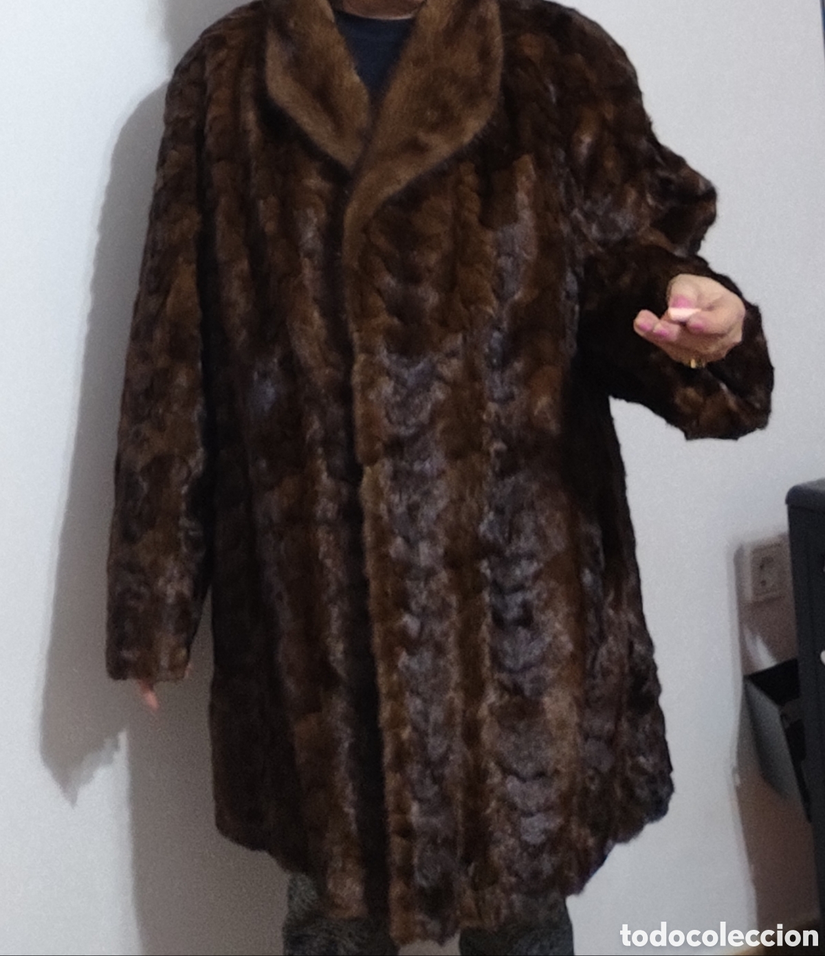 Vintage: Chaquet&oacute;n de lomos de vis&oacute;n autentico - Foto 1