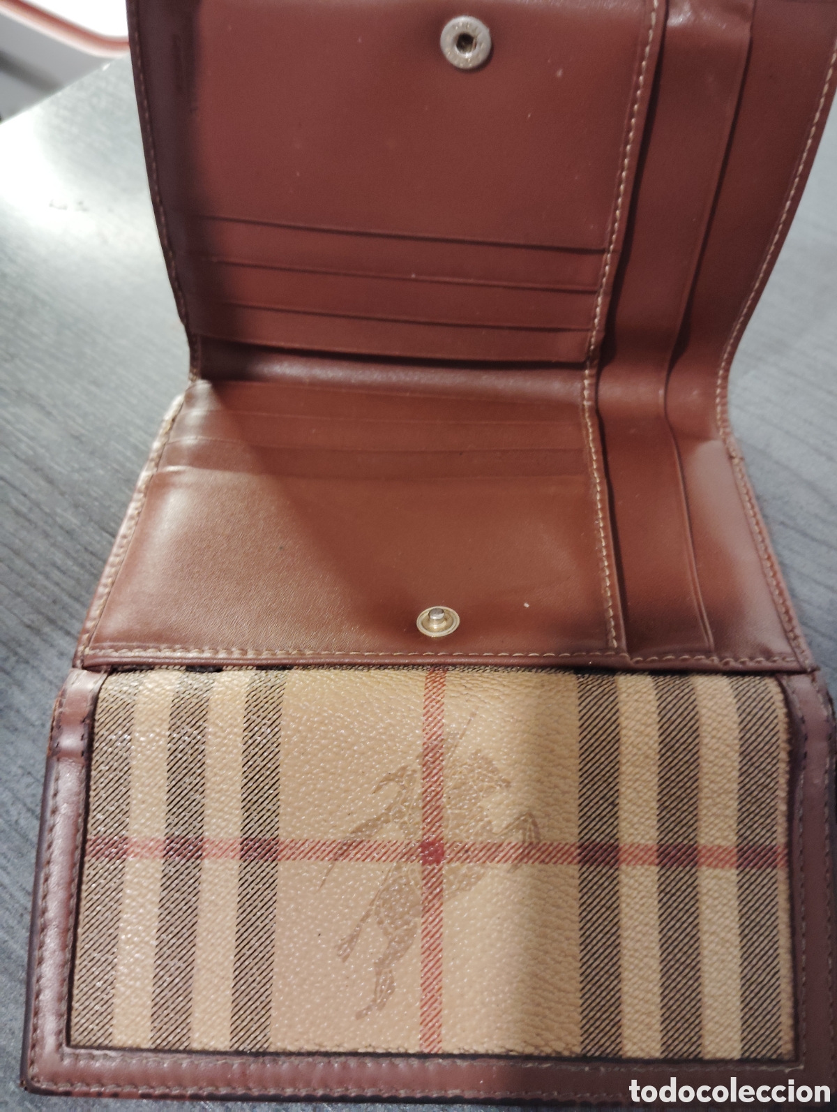 Vintage: Cartera burberry con compartimentos - Foto 9