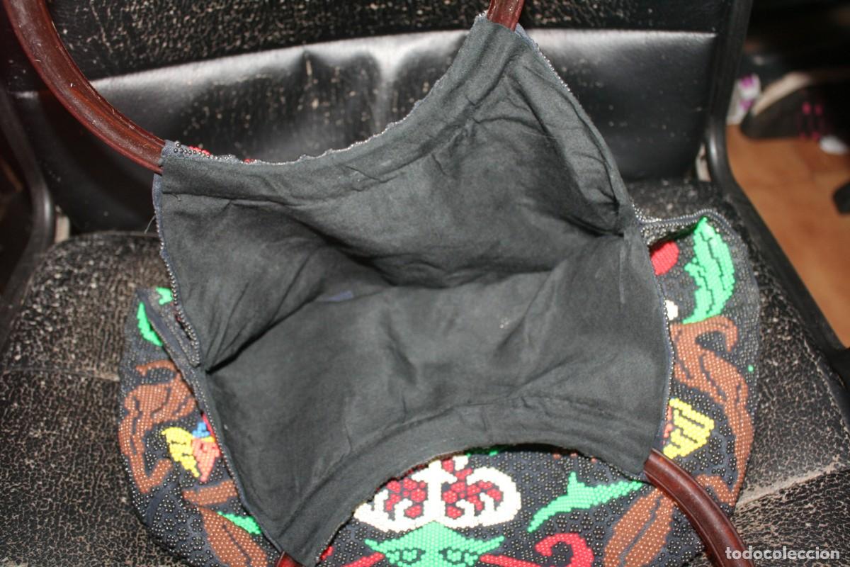 Vintage: antiguo bolso grande con asas de aros - Foto 3