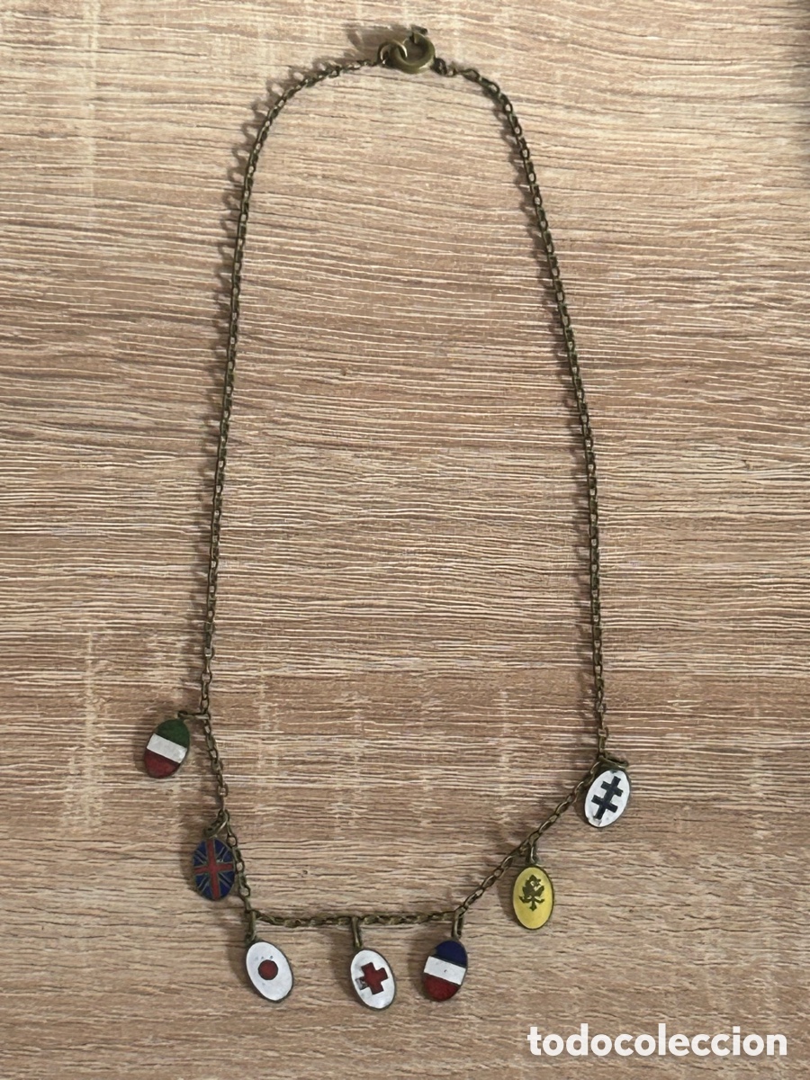 Vintage: Collar vintage de banderas - Foto 2
