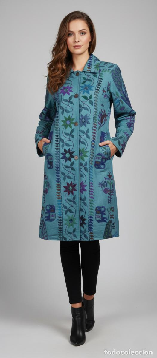 Vintage: Chaqueta larga artesanal - Foto 1