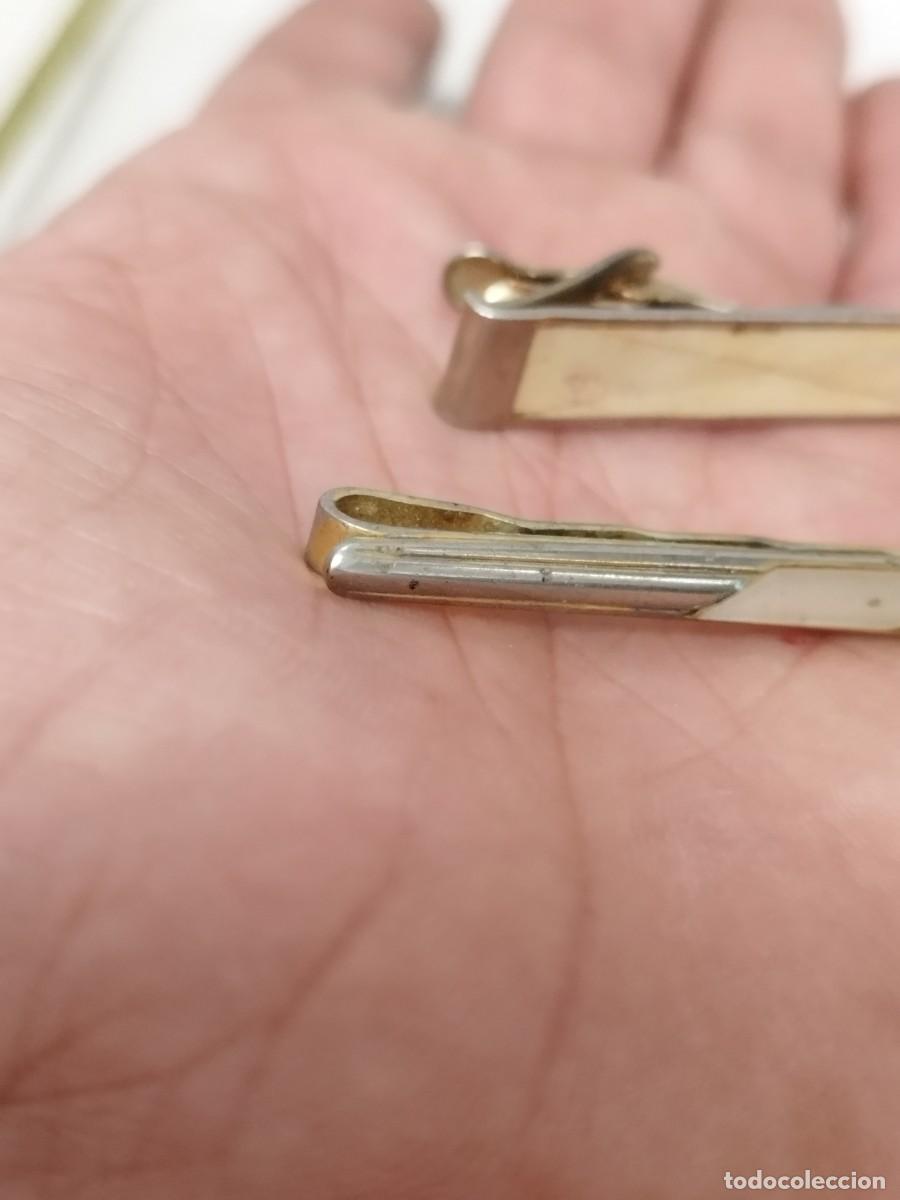 Vintage: Dos antiguas agujas de corbata con nacar. - Foto 3