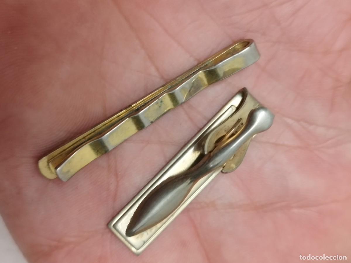 Vintage: Dos antiguas agujas de corbata con nacar. - Foto 6