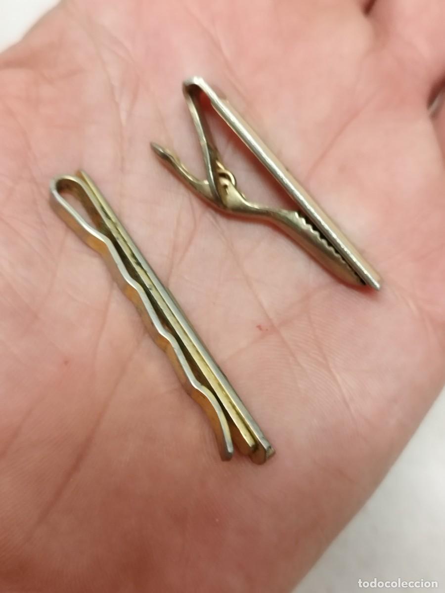 Vintage: Dos antiguas agujas de corbata con nacar. - Foto 7