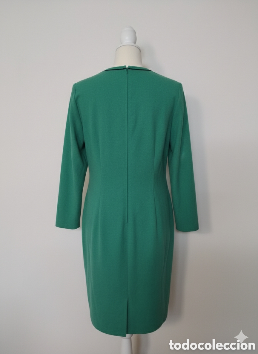 Vintage: Vestido verde con pasamaner&iacute;a - Foto 2