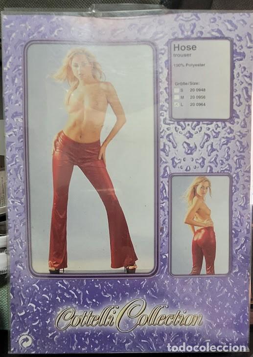 Vintage: PANTAL&Oacute;N LARGO ROJO el&aacute;stico - Foto 1