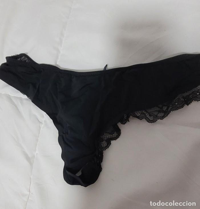 Vintage: Tanga brasilera negra encaje - Foto 2