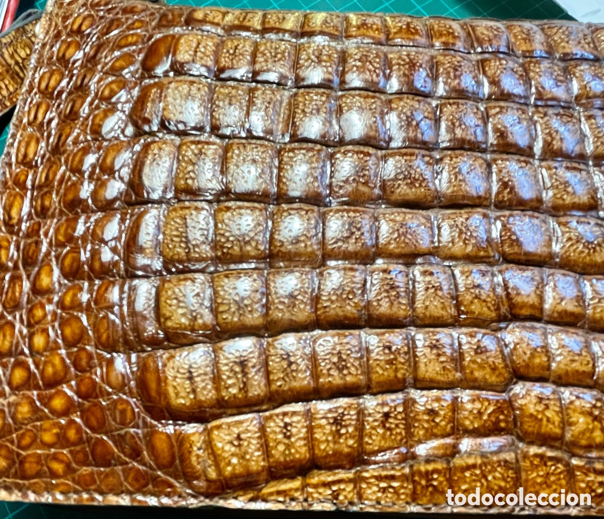 Vintage: Elegante bolso cocodrilo marr&oacute;n - Foto 7