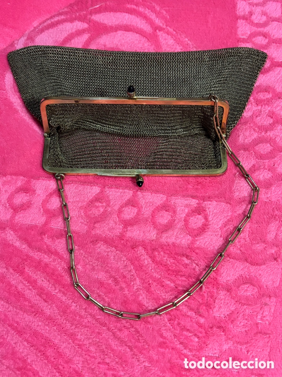 Vintage: Antiguo Bolsito de maya dorada - Foto 2