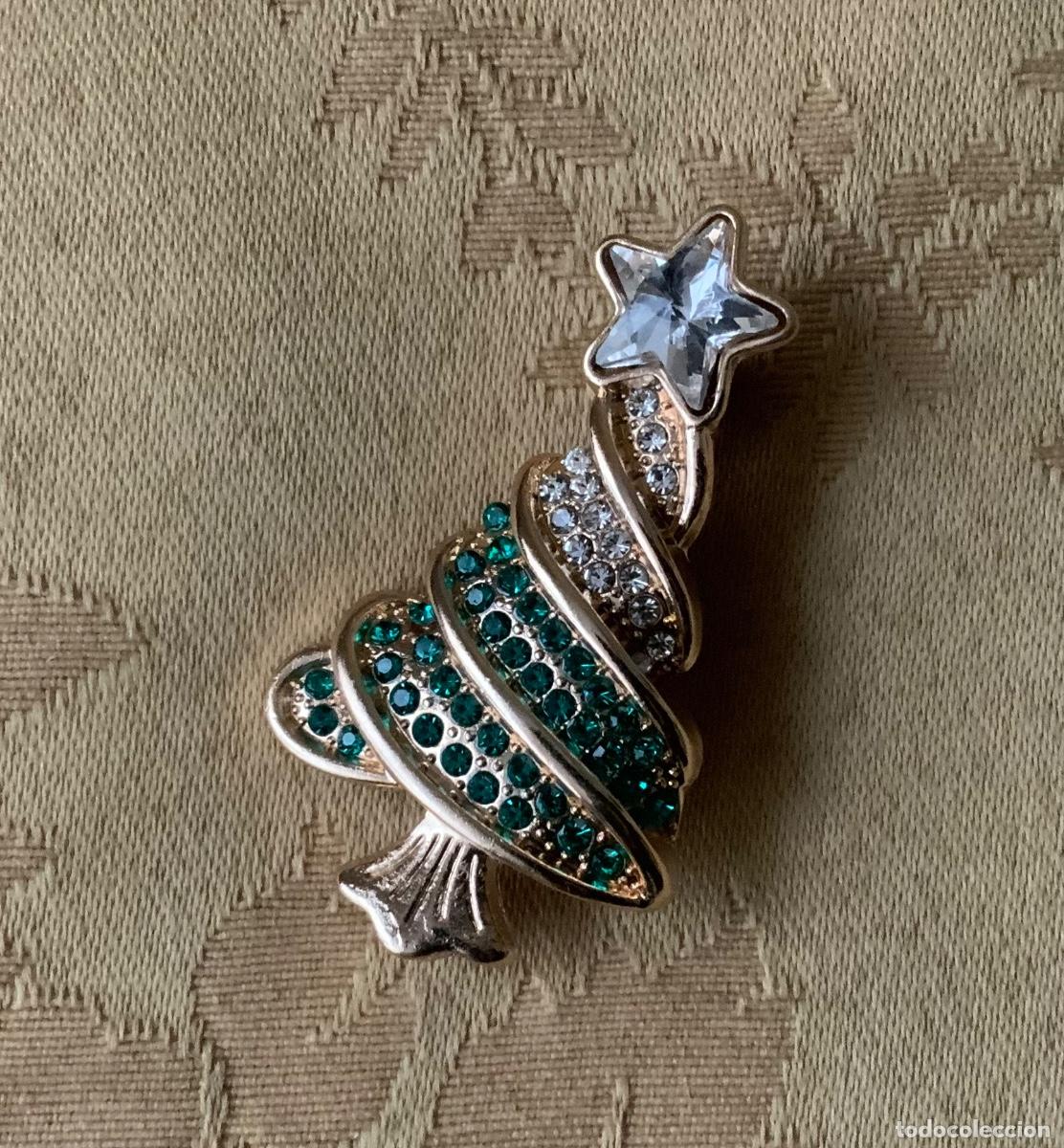 Vintage: BROCHE &Aacute;RBOL DE NAVIDAD - Foto 4