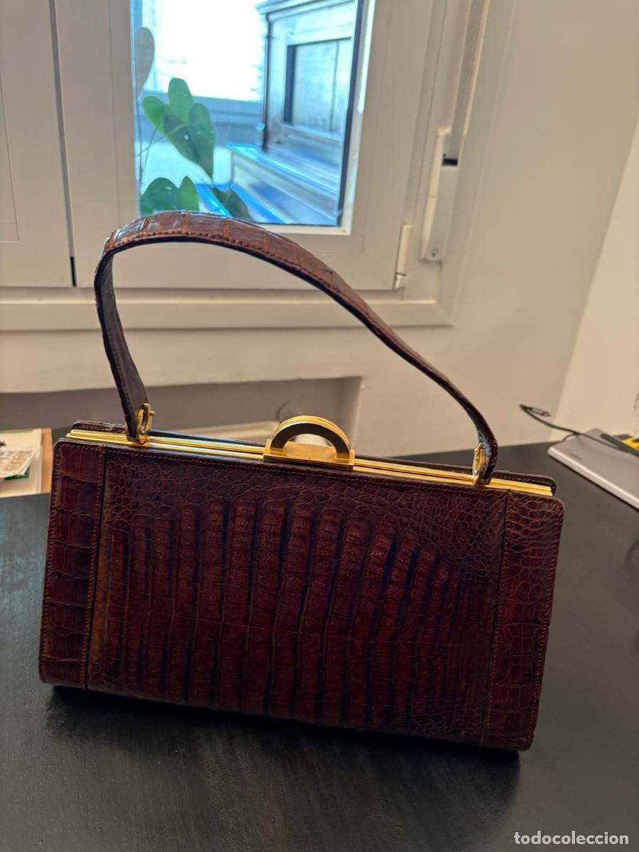 Vintage: bolso piel cocodrilo - Foto 1