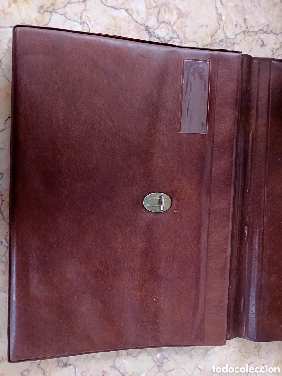 Vintage: Carpeta maletin documentos marr&oacute;n - Foto 4