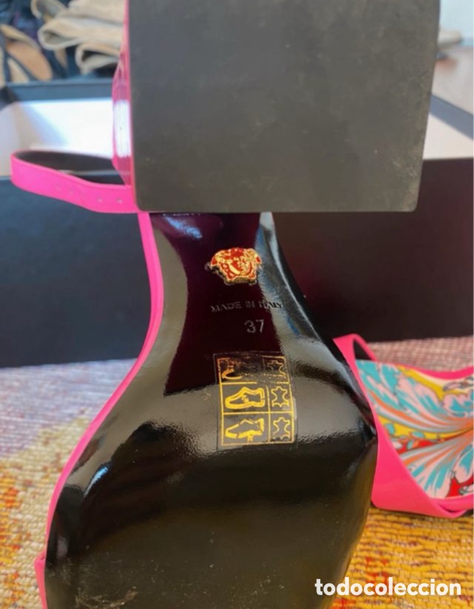 Vintage: Sandalias tac&oacute;n Versace - Foto 3