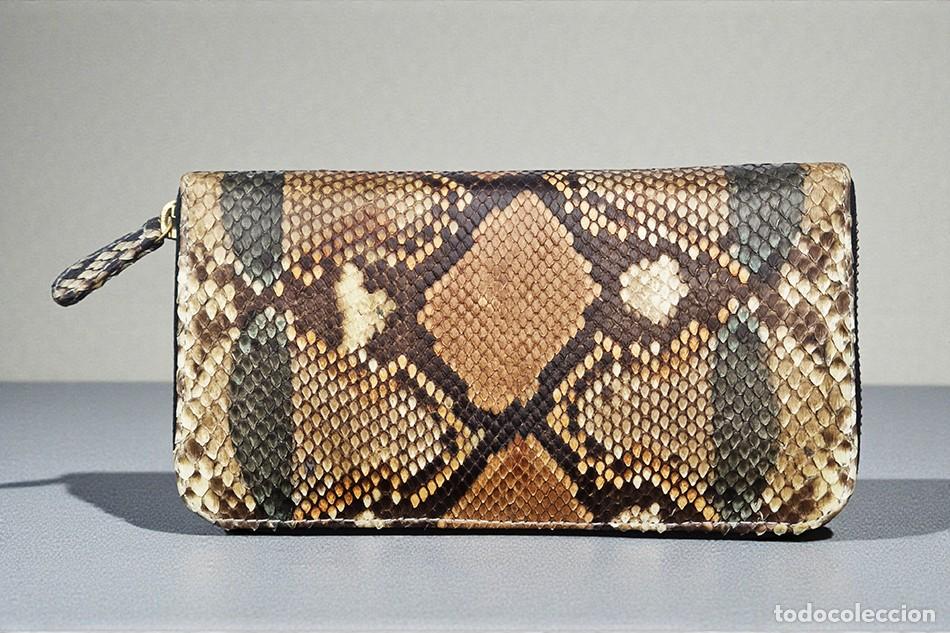 Vintage: Modenero/cartera de piel de serpiente