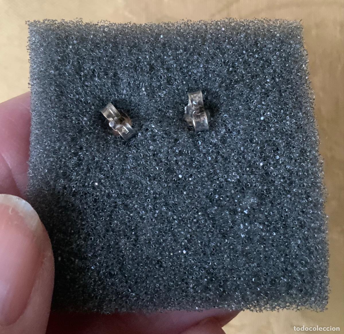 Vintage: PENDIENTES &Aacute;MBAR DEL B&Aacute;LTICO Y PLATA - Foto 3