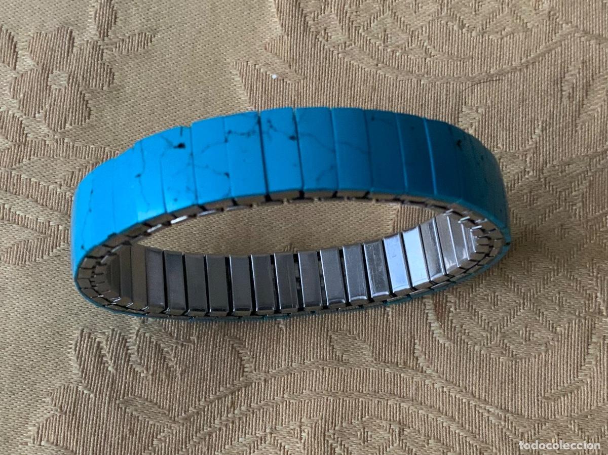Vintage: PULSERA A&Ntilde;O 80 EXTENSIBLE TURQUESAS - Foto 11