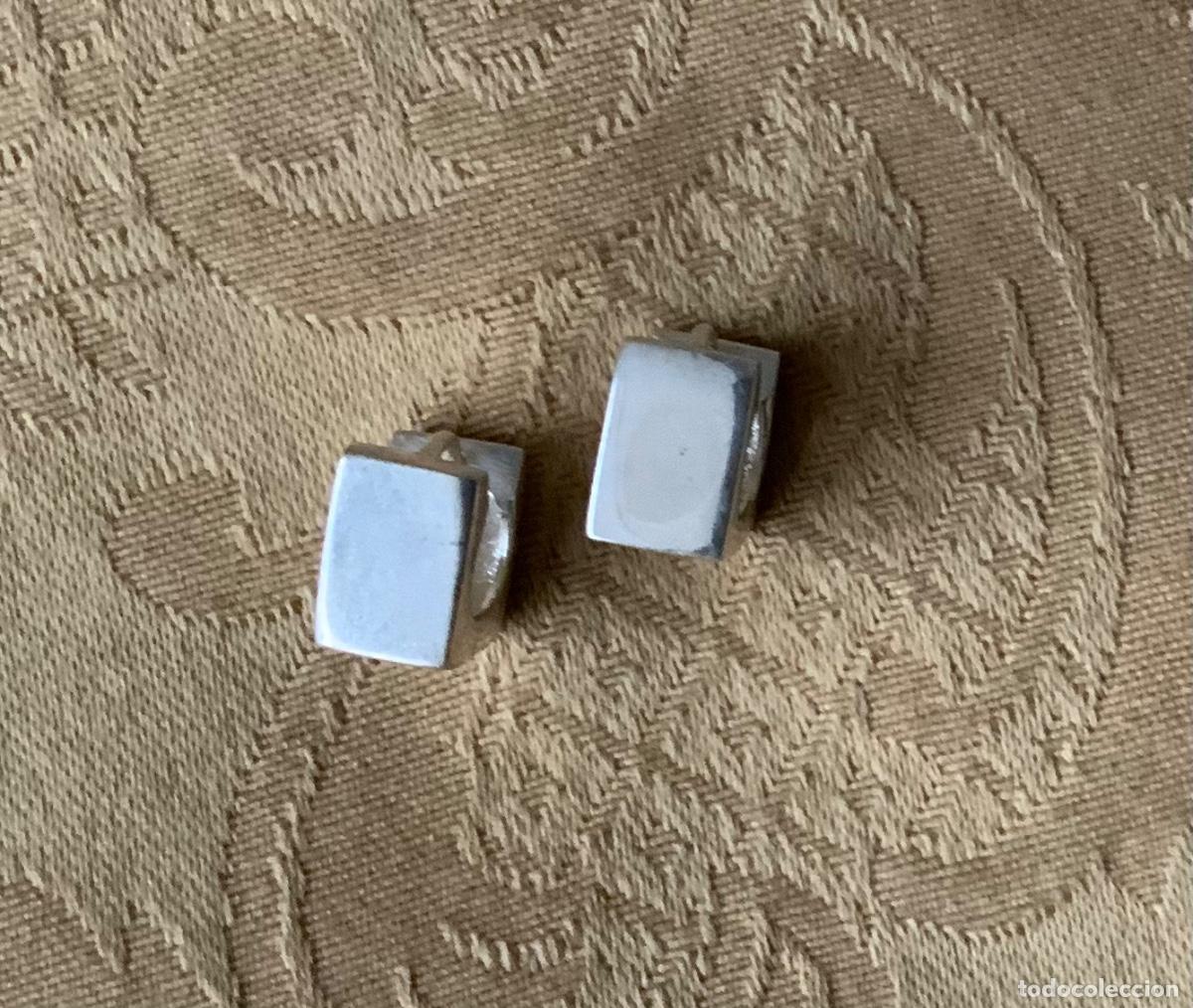 Vintage: PENDIENTES PLATA 925 CUADRADOS - Foto 1