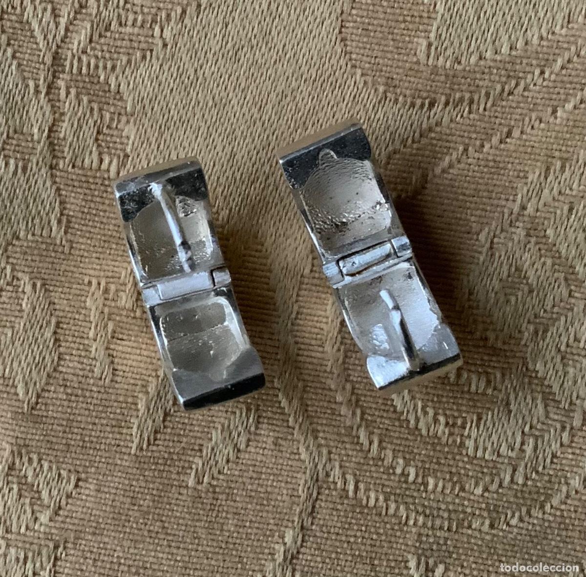 Vintage: PENDIENTES PLATA 925 CUADRADOS - Foto 8