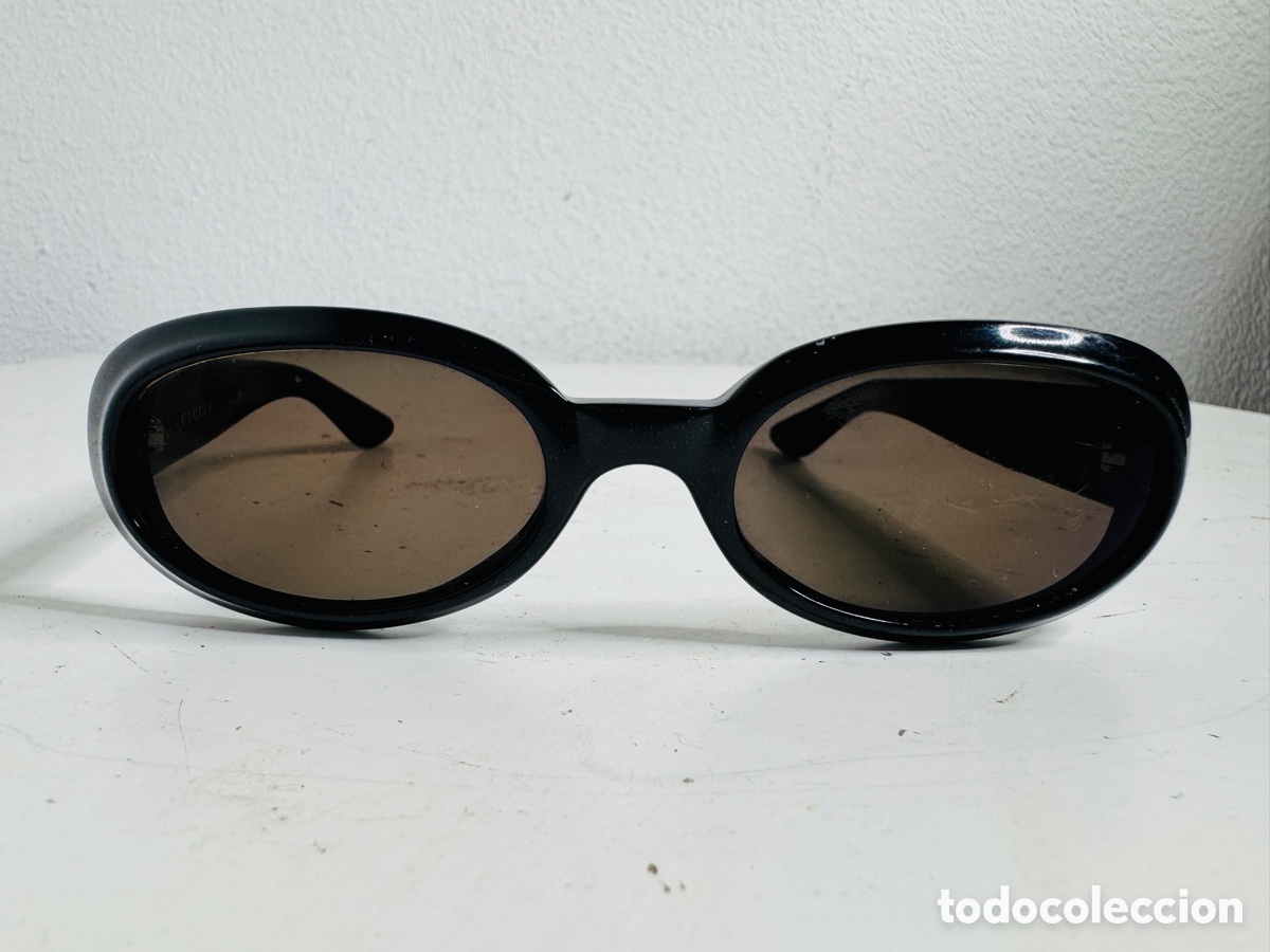 Vintage: GUCCI Sunglasses Black Navy Oval GG 2419 S Italy Original